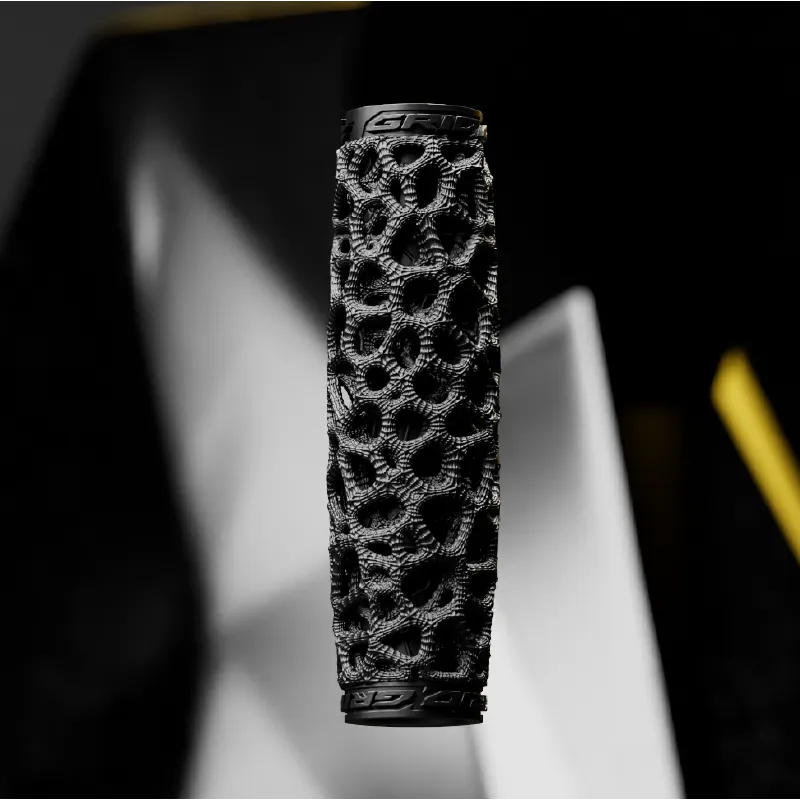A single ExoGrip standing upright in a studio, lit from the side